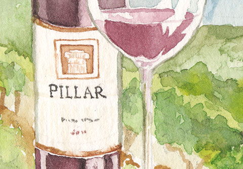 post and pillar wine